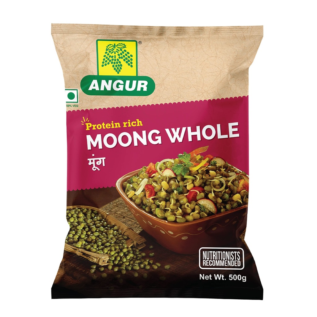 ANGUR PROTEIN RICH MOONG WHOLE 500 G