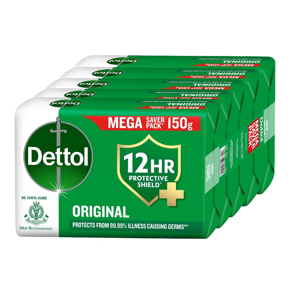 DETTOL ORIGINAL SOAP MULTIPACK OF-5 100 GM