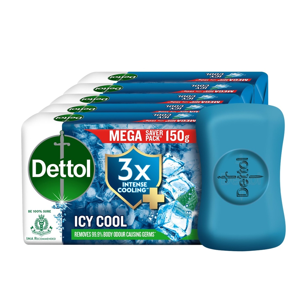 DETTOL ICY COOL SOAP MULTIPACK OF-4 150 GM 