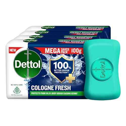 DETTOL COLOGNE FRESH SOAP MULTIPACK OF-4 100 GM 