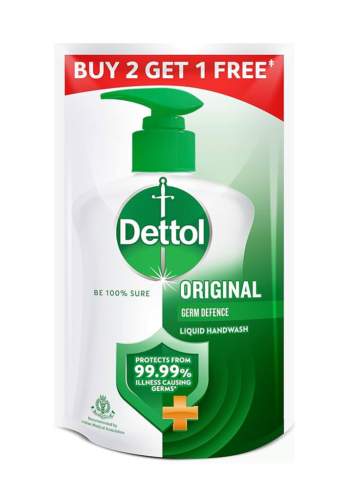 DETTOL LIQUID HAND WASH ORIGINAL 175 ML POUCH PACK OF-3