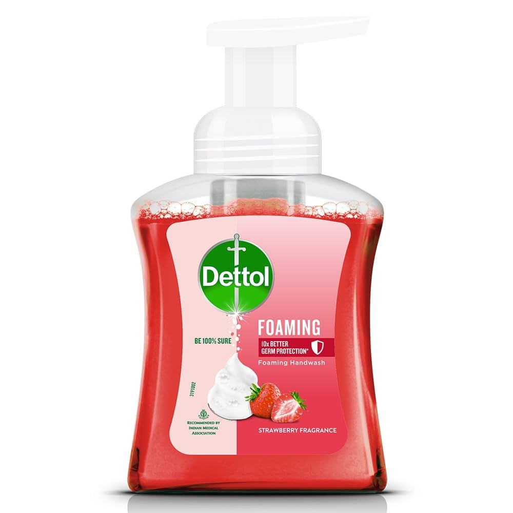 DETTOL LIQUID STRAWBERRY FRAGRANCE HAND WASH PUMP 250 ML