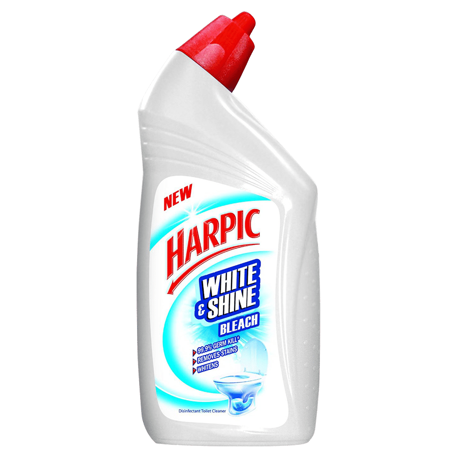 HARPIC WHITE & SHINE BLEACH TOILET CLEANER 500 ML 