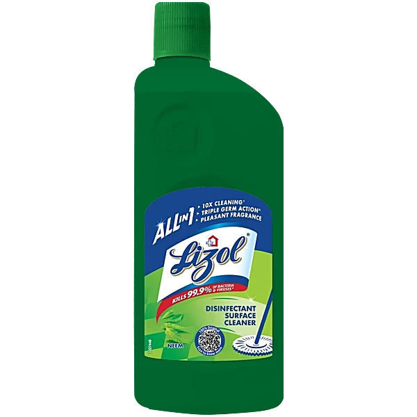 LIZOL DISINFECTANT SURFACE CLEANER LIQUID - NEEM 500 ML