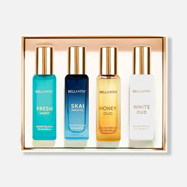 Bellavita Unisex Perfume Gift Set 80ml (4N x 20ml)