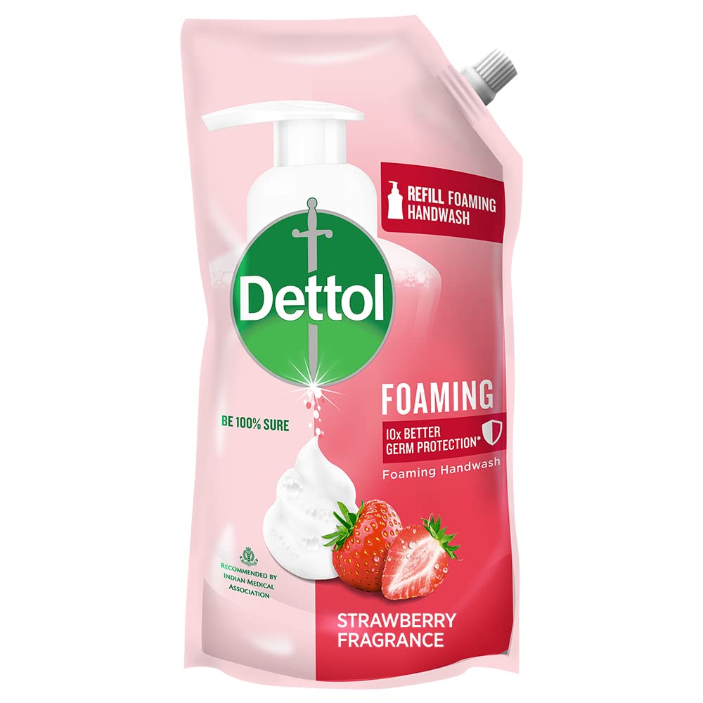 DETTOL LIQUID STRAWBERRY FRAGRANCE HAND WASH POUCH 700 ML