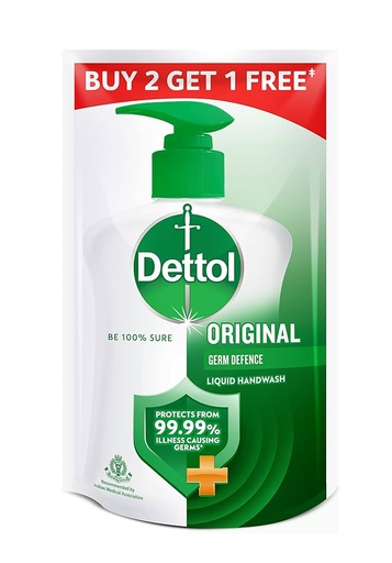 DETTOL LIQUID HAND WASH ORIGINAL 175 ML POUCH PACK OF-3