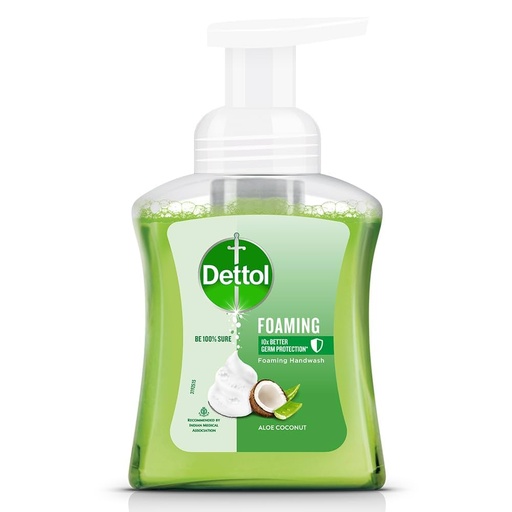 DETTOL LIQUID FOAMING ALOE COCONUT HAND WASH PUMP 250 ML