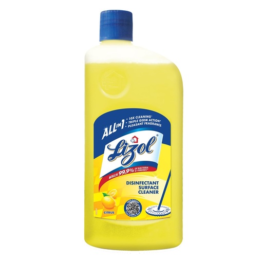 LIZOL DISINFECTANT SURFACE CLEANER LIQUID - CITRUS 500 ML