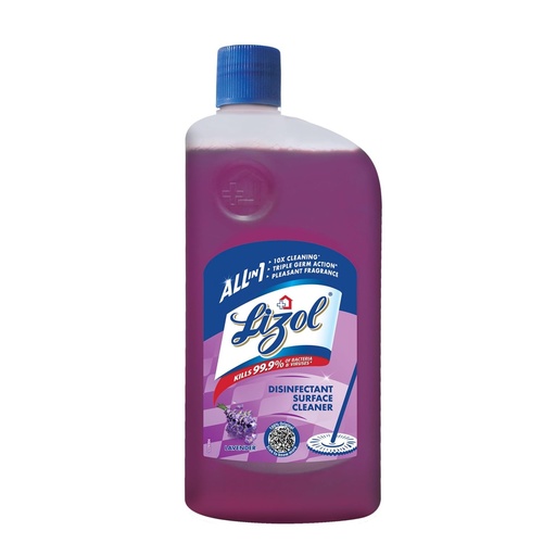 LIZOL DISINFECTANT SURFACE CLEANER LIQUID - LAVENDER 500 ML
