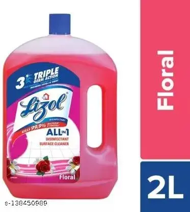 LIZOL DISINFECTANT SURFACE CLEANER LIQUID - FLORAL 2L