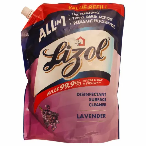 LIZOL DISINFECTANT SURFACE CLEANER LIQUID - LAVENDER 1.8L