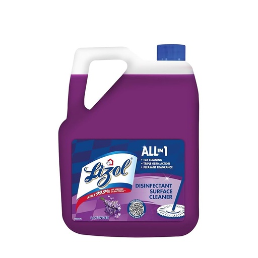 LIZOL DISINFECTANT SURFACE CLEANER LIQUID - LAVENDER 5L