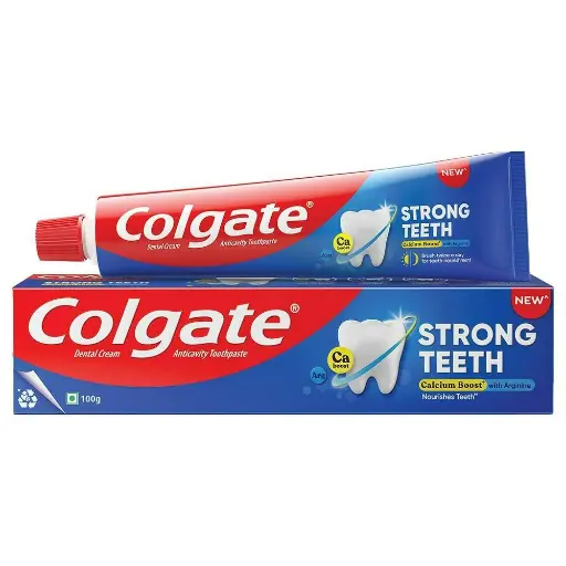 colgate strong teeth dental cream toothpaste 100 gm 